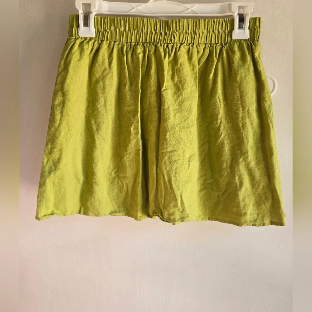 Kourt Linen Skort Medium Green