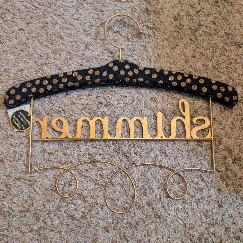 Elegant Gold and Black 'Shimmer' Wall Hook