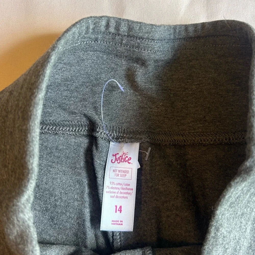 Justice gray leggings