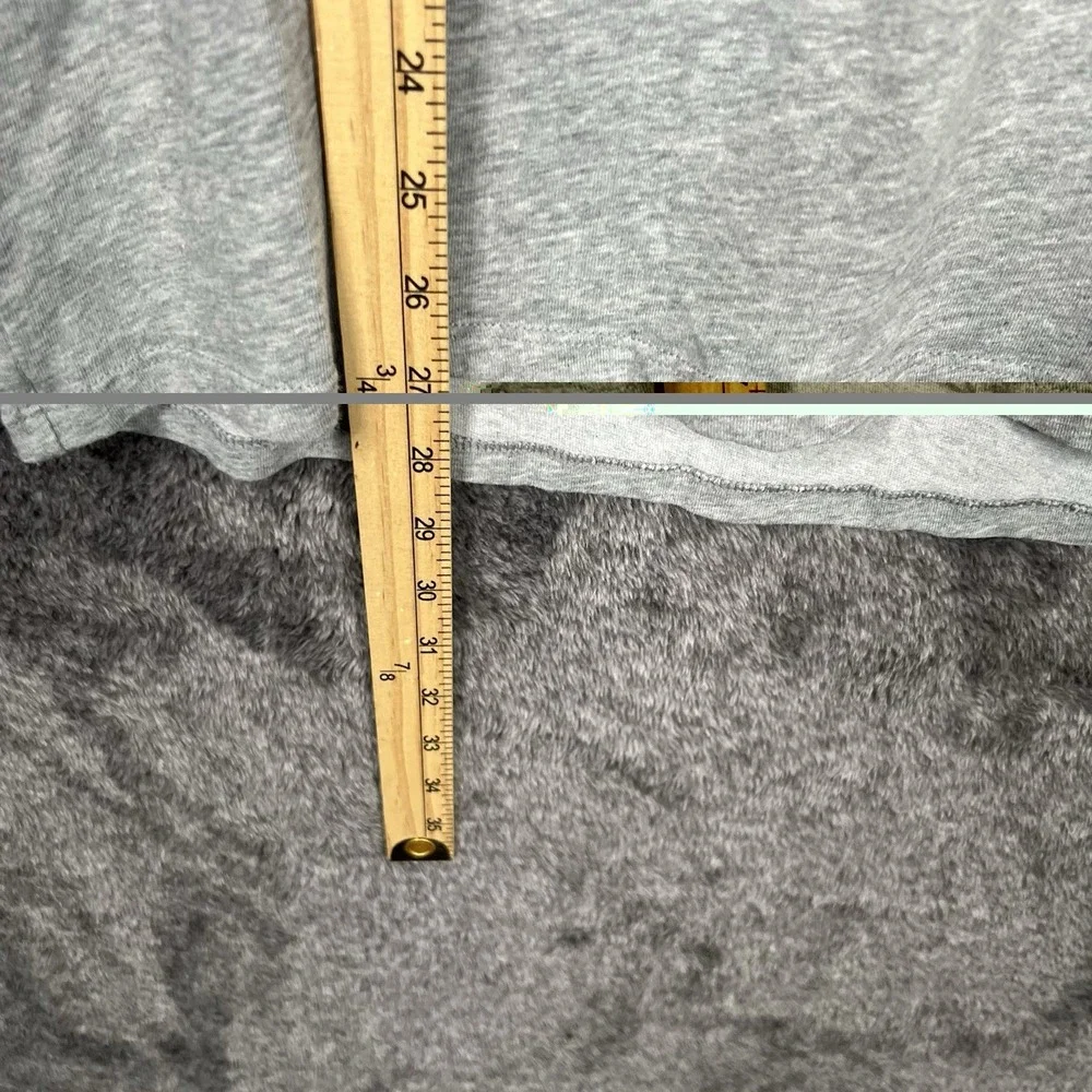 Nike Shirt Men Large Gray Dri Fit Short Sleeve Crew Neck Spell Out Graphic