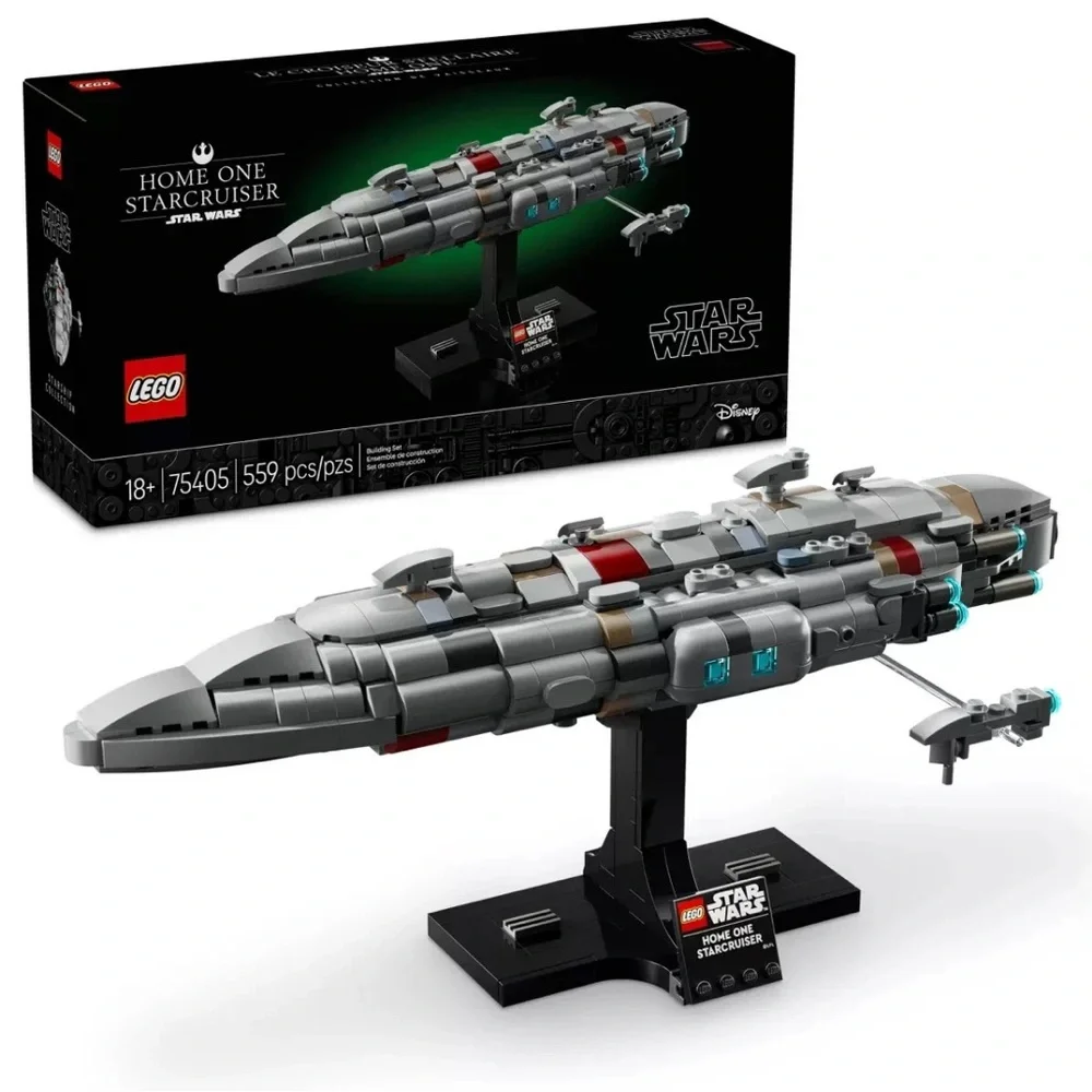 LEGO Star Wars Home One Starcruiser Set (75405) 579 Pieces 18+ NIB