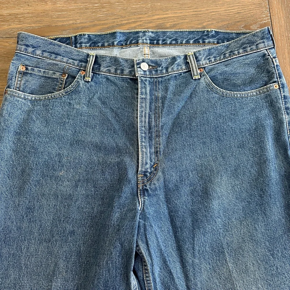 Levis worn stains