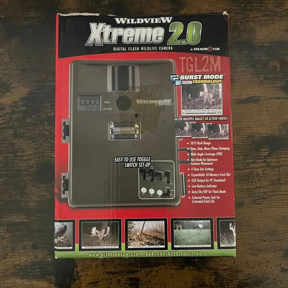 Wildview Extreme 2.0 Digital Flash Wildlife Trail Camera Stealth Cam TGL2M
