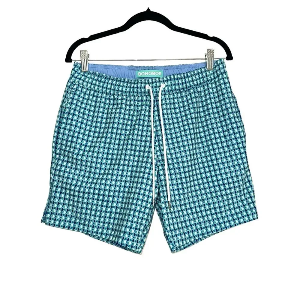 NWOT Bonobos Fish Print Swim Trunks SMALL