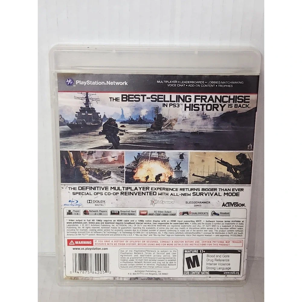 PS3: Call of Duty: Modern‎ Warfare 3 (Sony PlayStation 3) MW3