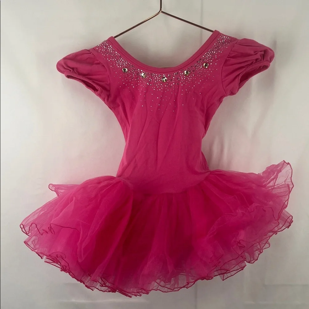 Girl’s Leotard Tutu - 2 Pack - Purple and Pink - Size Medium