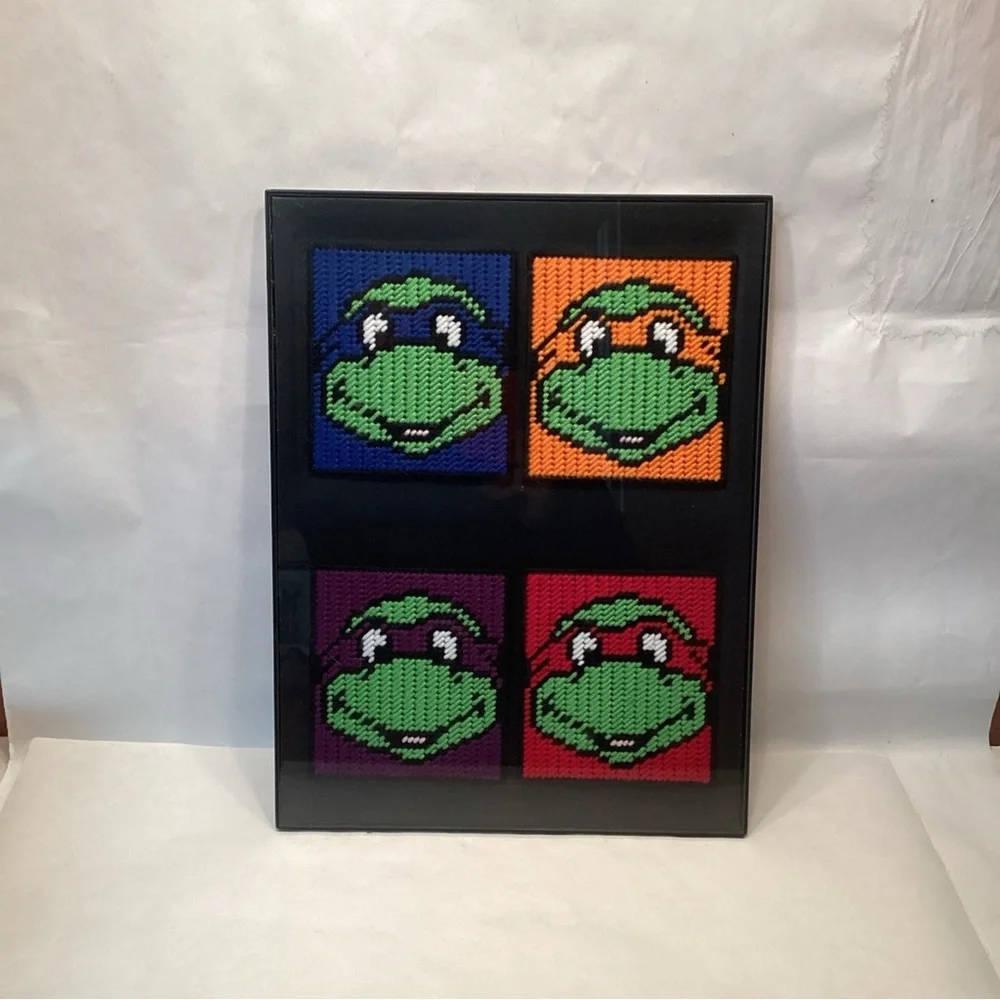 Teenage Mutant Ninja Turtles framed vintage