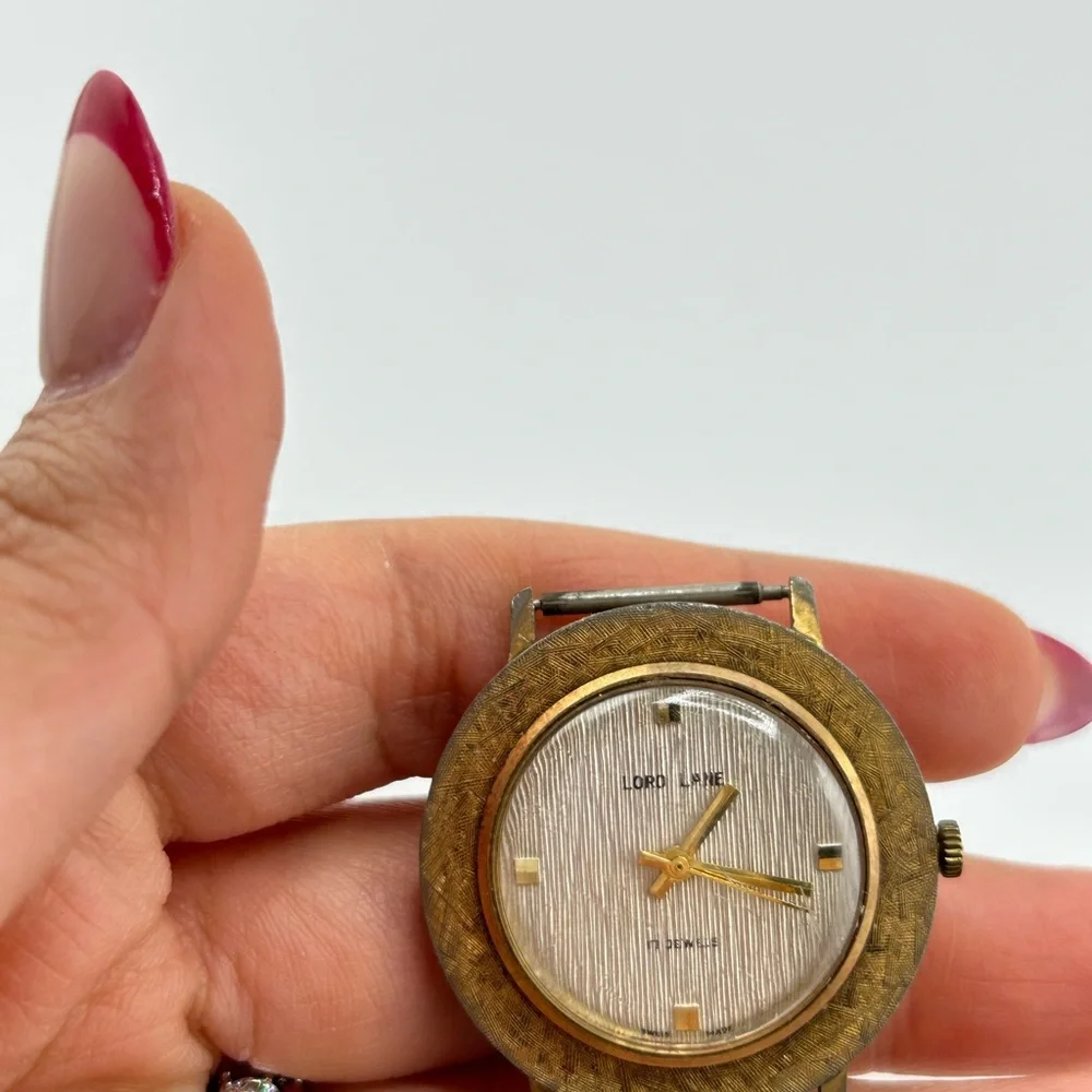 VINTAGE LORD LANE Gold TONE MENS WATCH Dial Only #213*