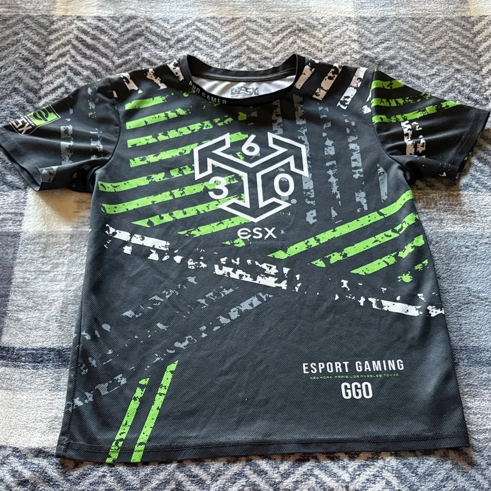 💰Gucci Kids Esport Gaming Tee - Black and Green