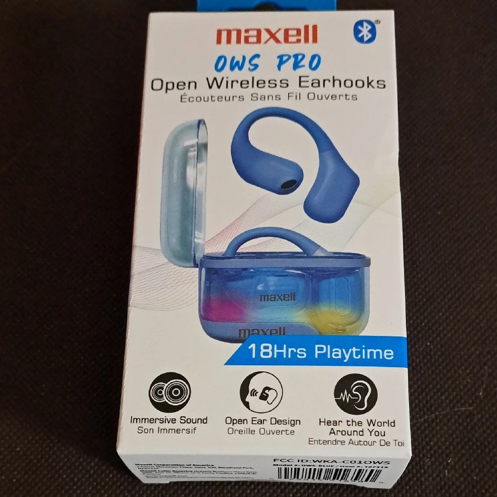 Maxell Blue Open Wireless Earhooks