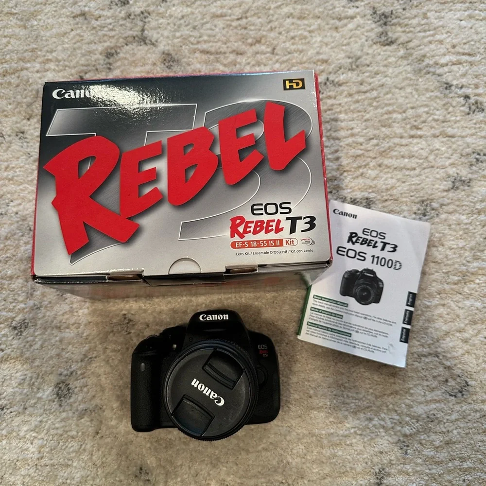 Canon Black Digital Camera Rebel T5