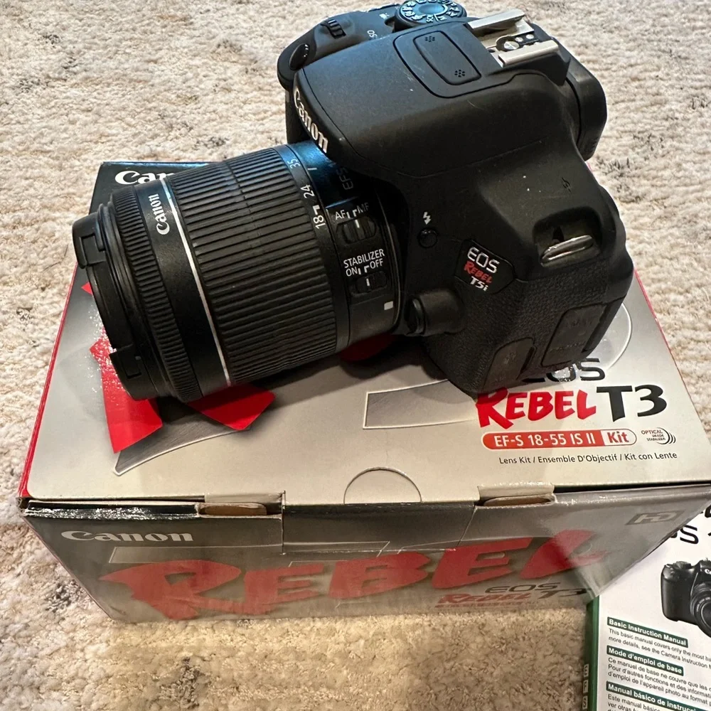 Canon Black Digital Camera Rebel T5