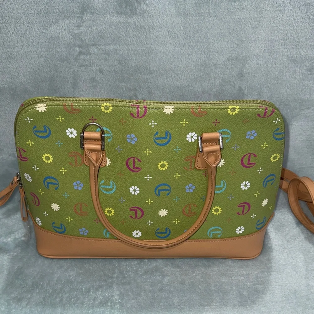 Stylish Green Floral Women's Bag