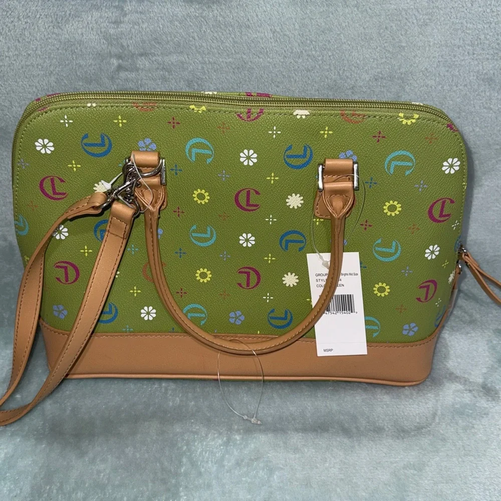 Stylish Green Floral Women's Bag