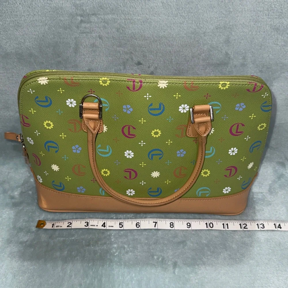 Stylish Green Floral Women's Bag