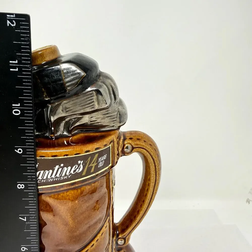 Vintage Ballantine’s 14 Year Scotch Golf Bag Decanter Palfrey 1969 No Cork