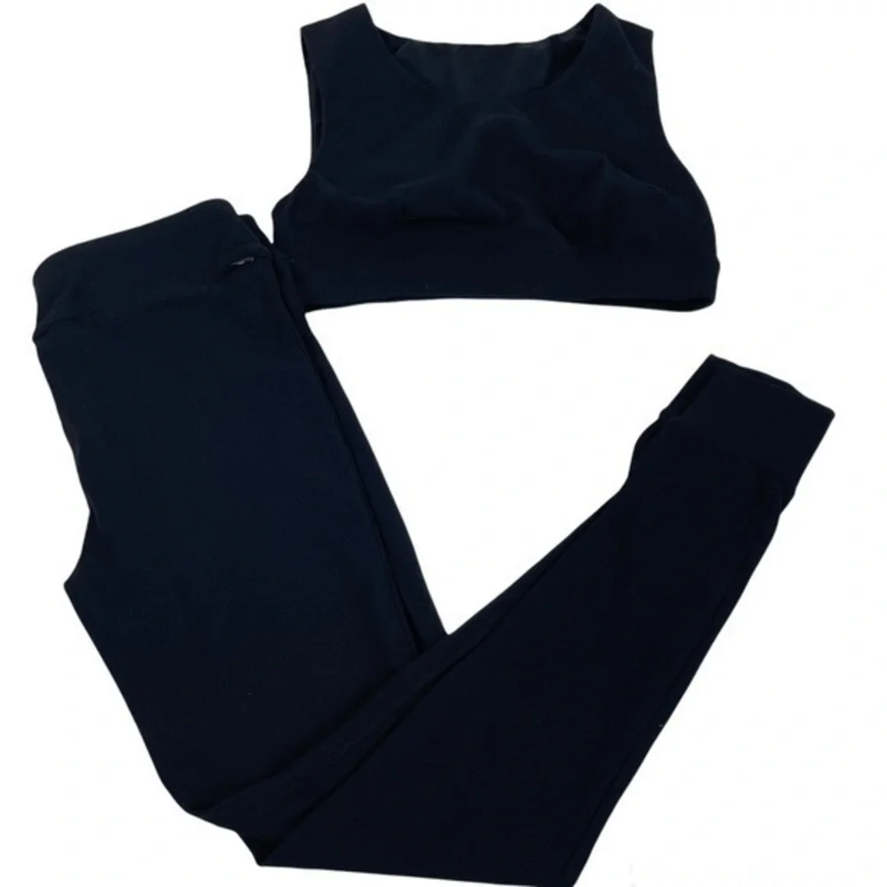No Ka'Oi Legging Set | High Waist Legging & Crop Top | Women Size 2 | Black