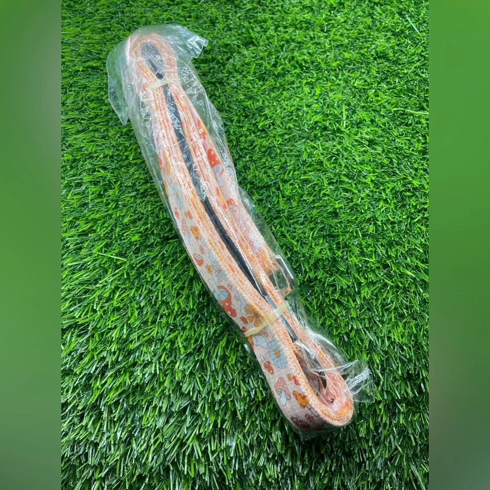Mushroom Floral Pattern Dog Leash, NWT