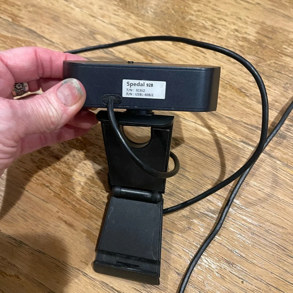 Logitech Black Webcam with Adjustable Stand