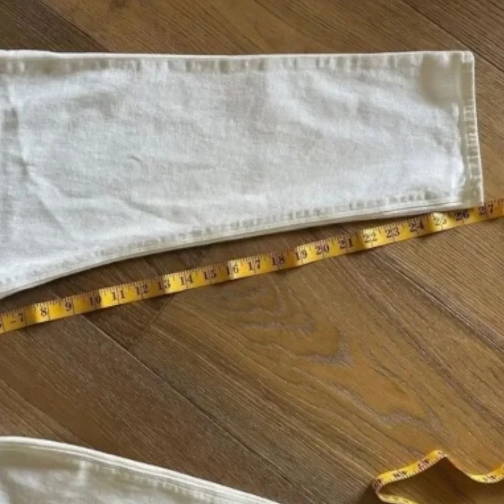 Hudson Bettie High Waist Tapered Jeans White Size 31 NWT