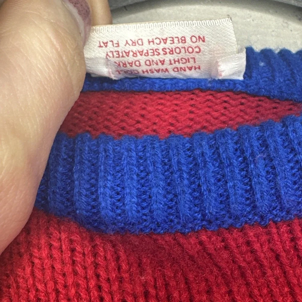 Vintage 1988 Harlequin Designs Wizard of Oz Colorblock Kids Sweater | Tag Sz: 6