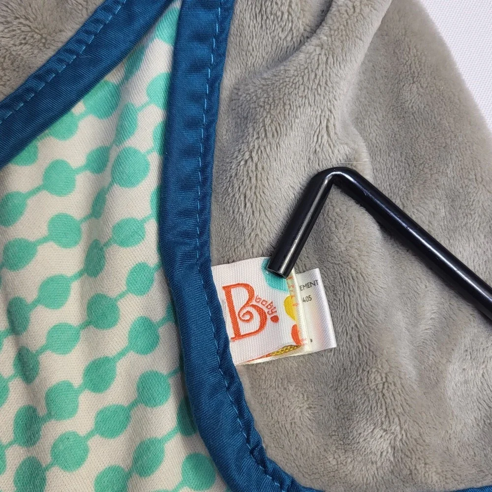 Koala Stuffed Plush Lovey Blankie Grey Aqua Blue Cuddly Bear Blanket