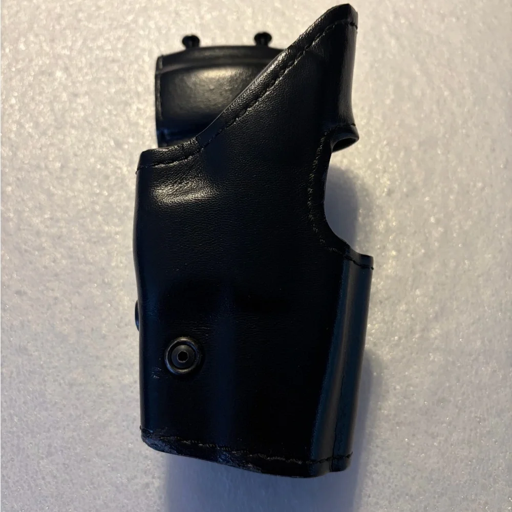 Premium Black Leather Phone Holster