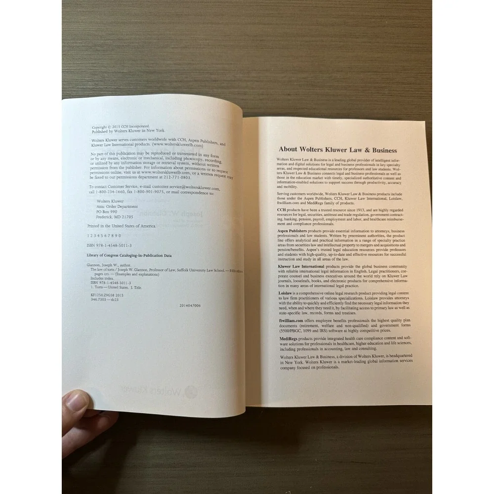 The Law of Torts : Examples and Explanations - Fifth Edition