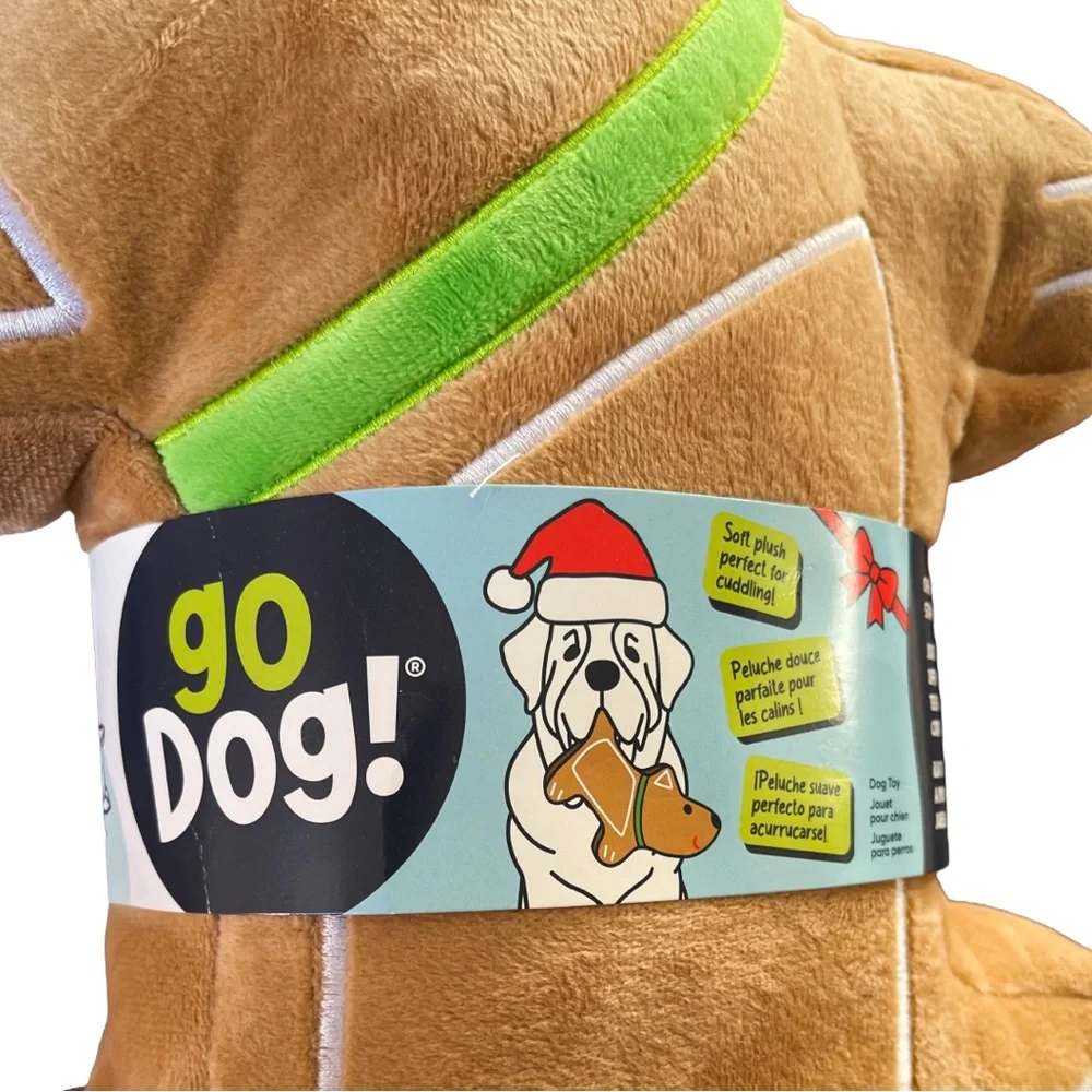 Go Dog! toy inches stitched