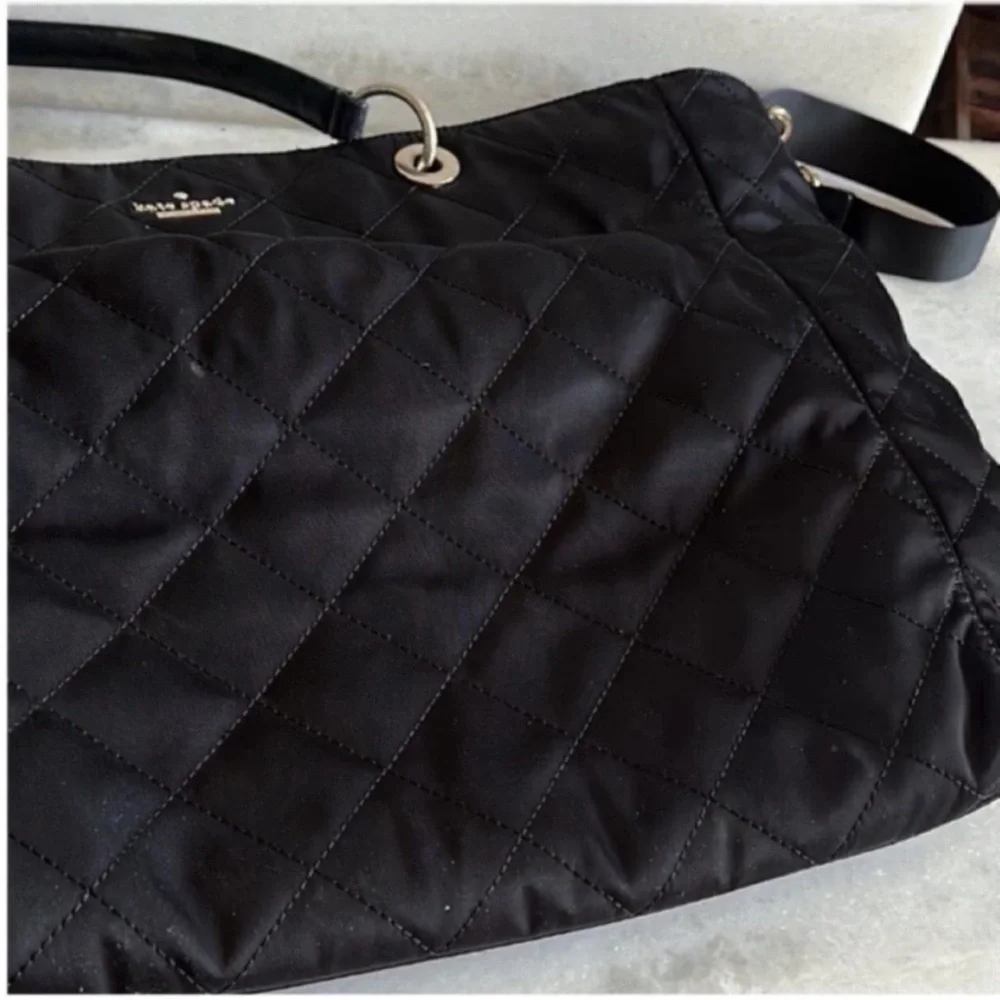 kate spade black quilted