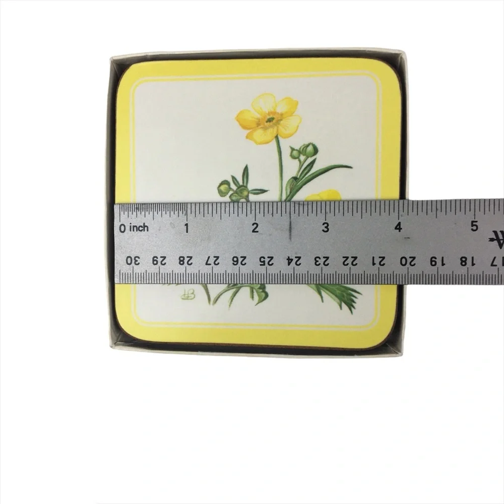 Vintage Pimpernel Yellow Floral Placemats and Coasters Set
