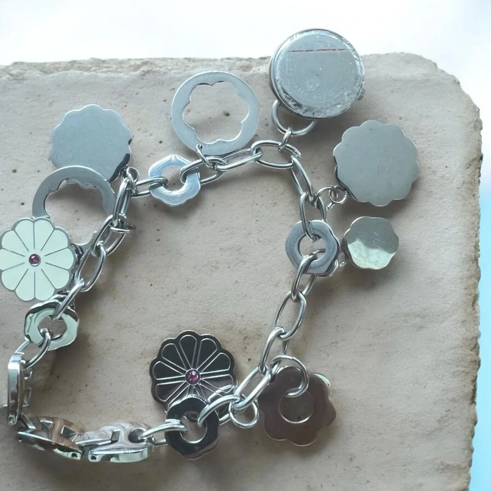Esprit Silver and Black Smart Bracelet Charm Watch