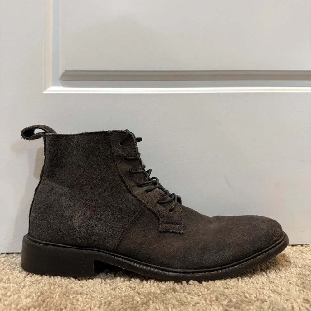 AllSaints Chukka Boots Mens Size 9 Brown Suede Lace Up Ankle Casual Shoes