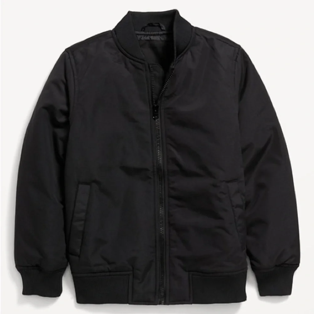 Old Navy Classic Black Bomber Jacket, Size M (8)
