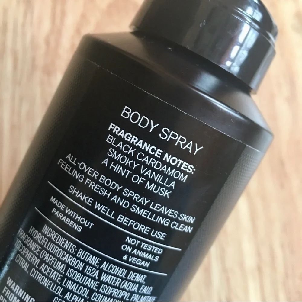 Bath & Body Works Noir Body Spray - Black and Gold