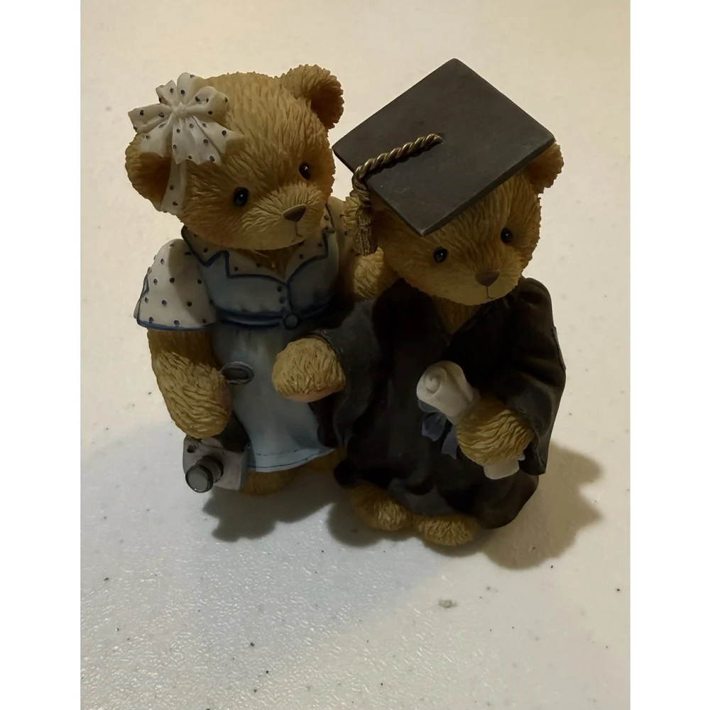 Cherished Teddies Ernestine & Regina Graduation Resin Collector's Edition