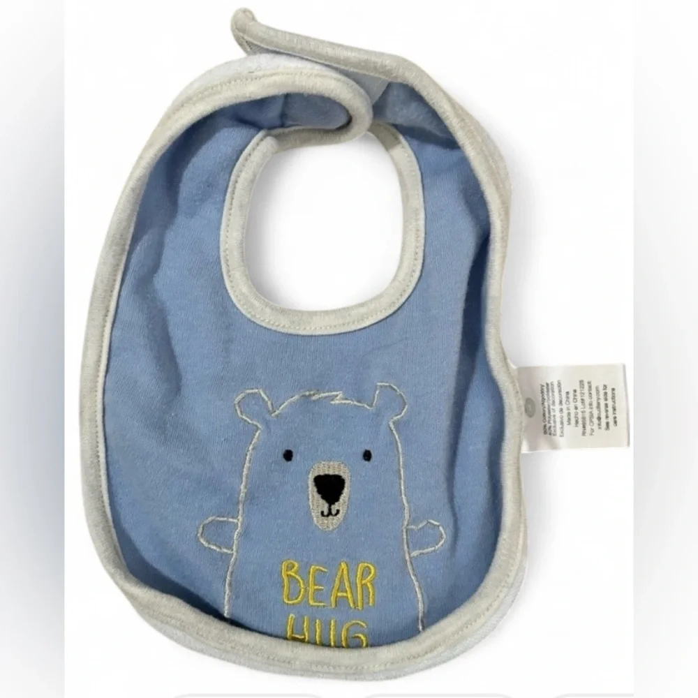 Carter’s & Modern Baby Bibs 6-Pack | Blue, Gray, White & Camouflage Infant Bibs