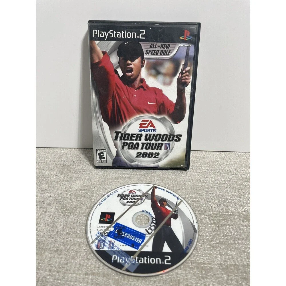 Tiger Woods PGA Tour 2002 (Sony PlayStation 2, 2002) Tested And Works