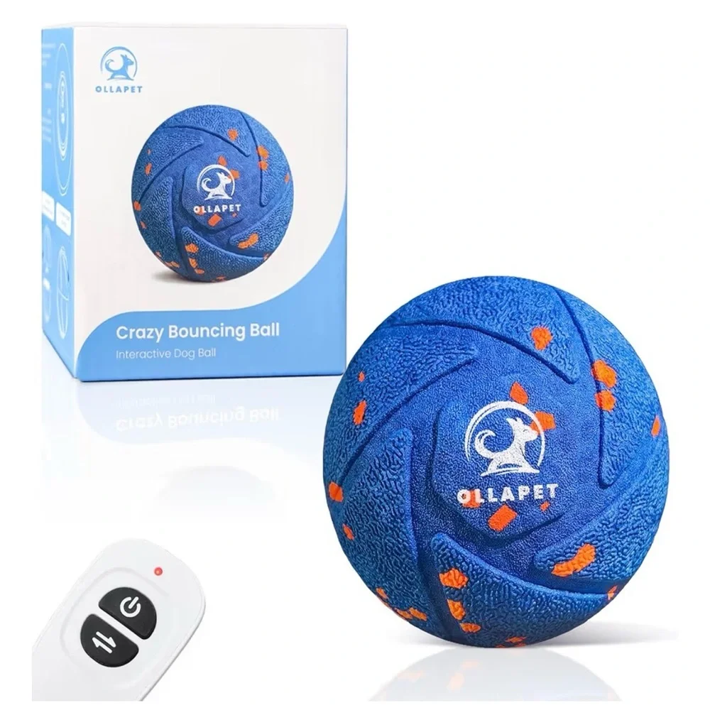 AWESOME Blue and Orange Crazy Bouncing Interactive Ball w/ remote control