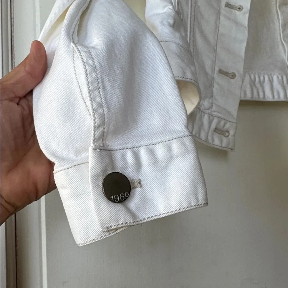GAP Vintage White Denim Jacket