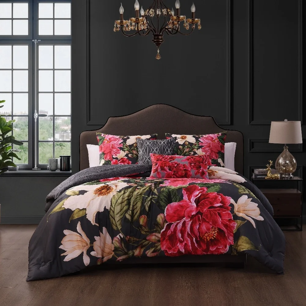 Bebejan Flower Garland King Comforter Set