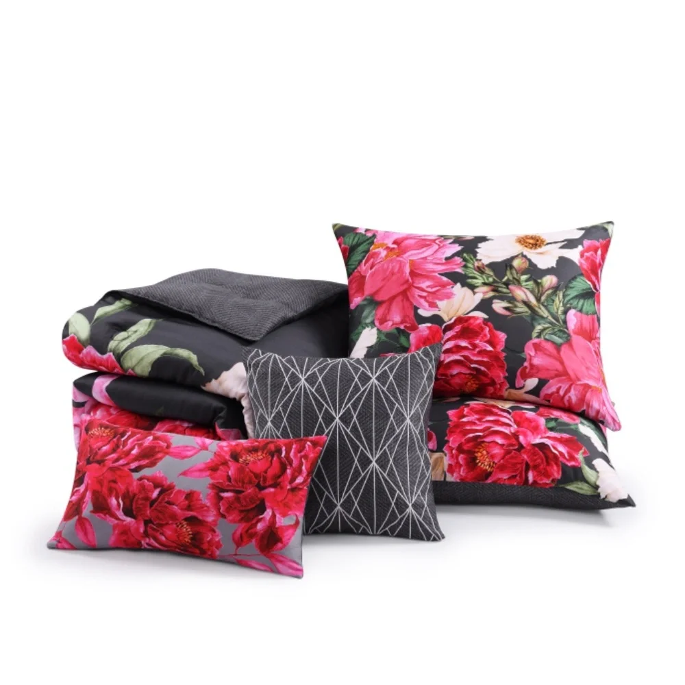 Bebejan Flower Garland King Comforter Set