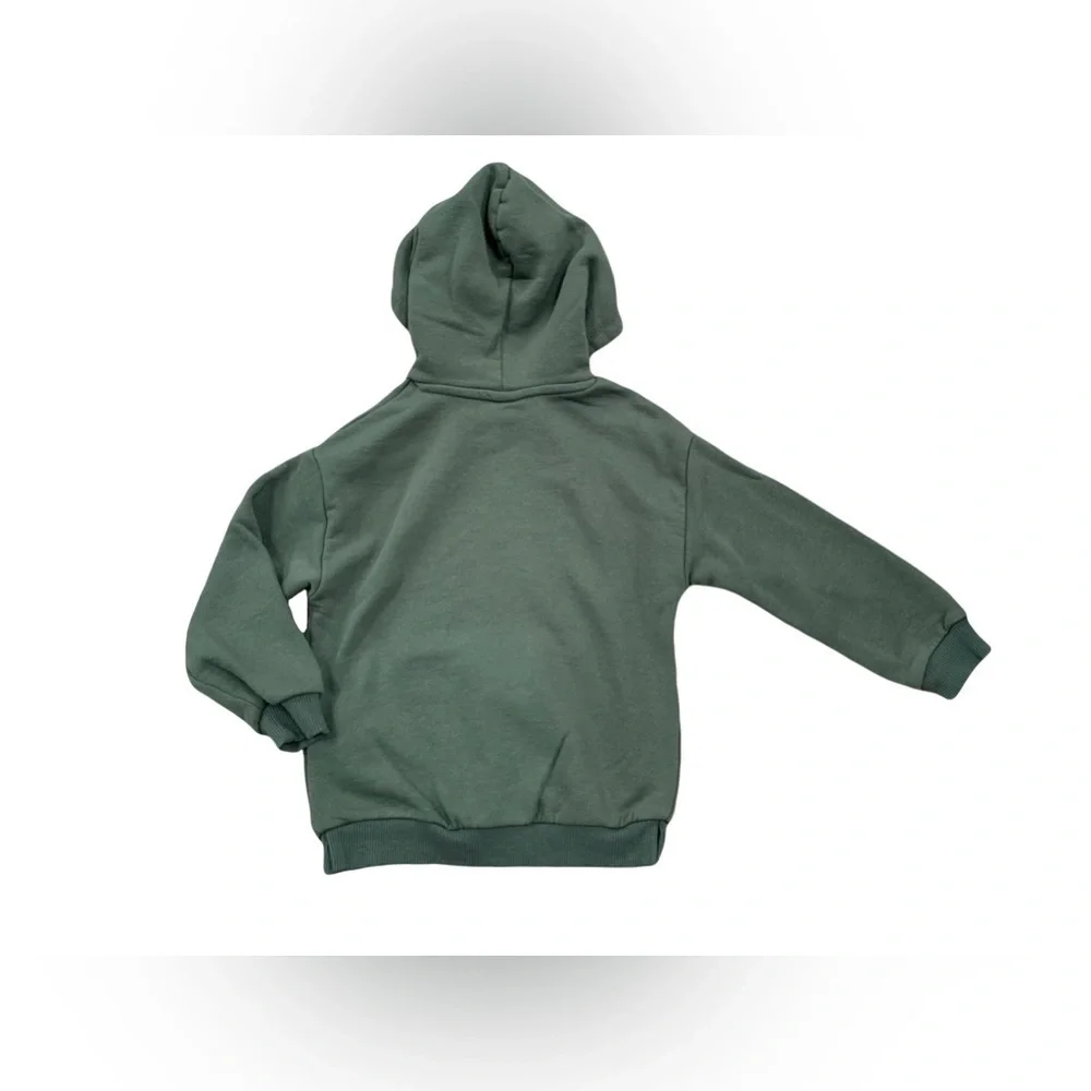 Zara Size 6 Olive Green Always Cute Hoodie Sweatshirt