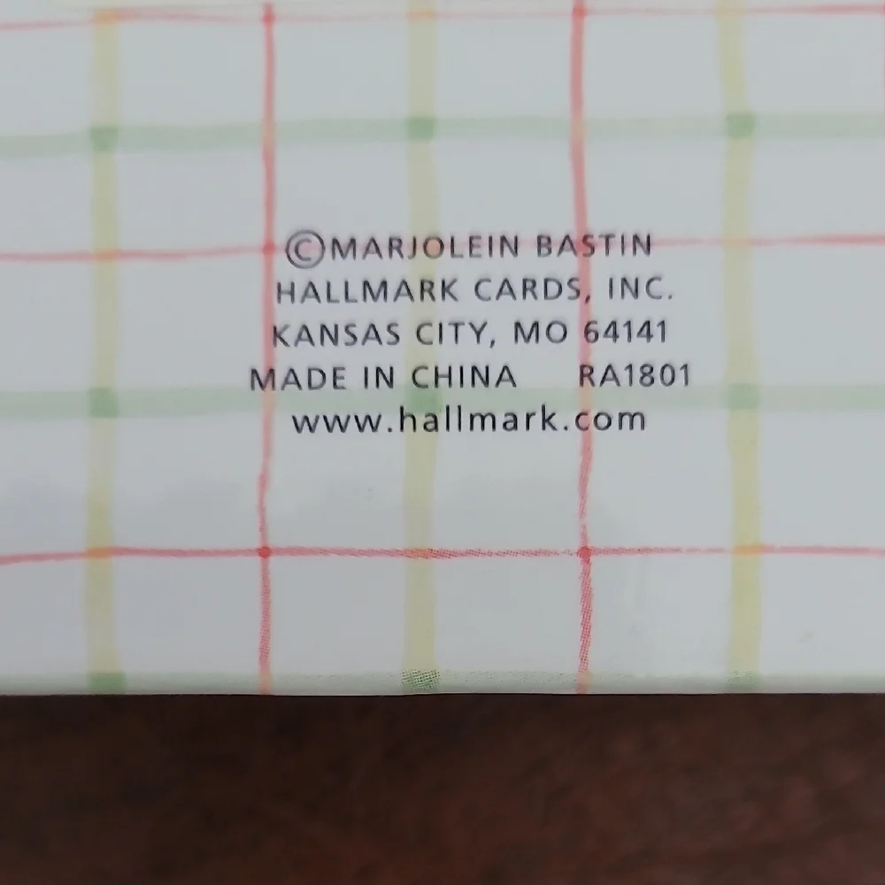 Hallmark Plaid Design Card