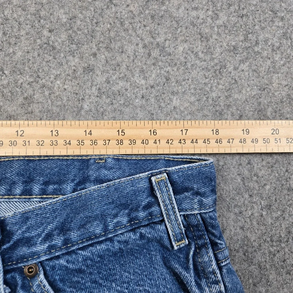 VTG Dickies Double Knee Jeans Mens‎ 36x33 Blue Denim Y2K Skater Baggy Workwear