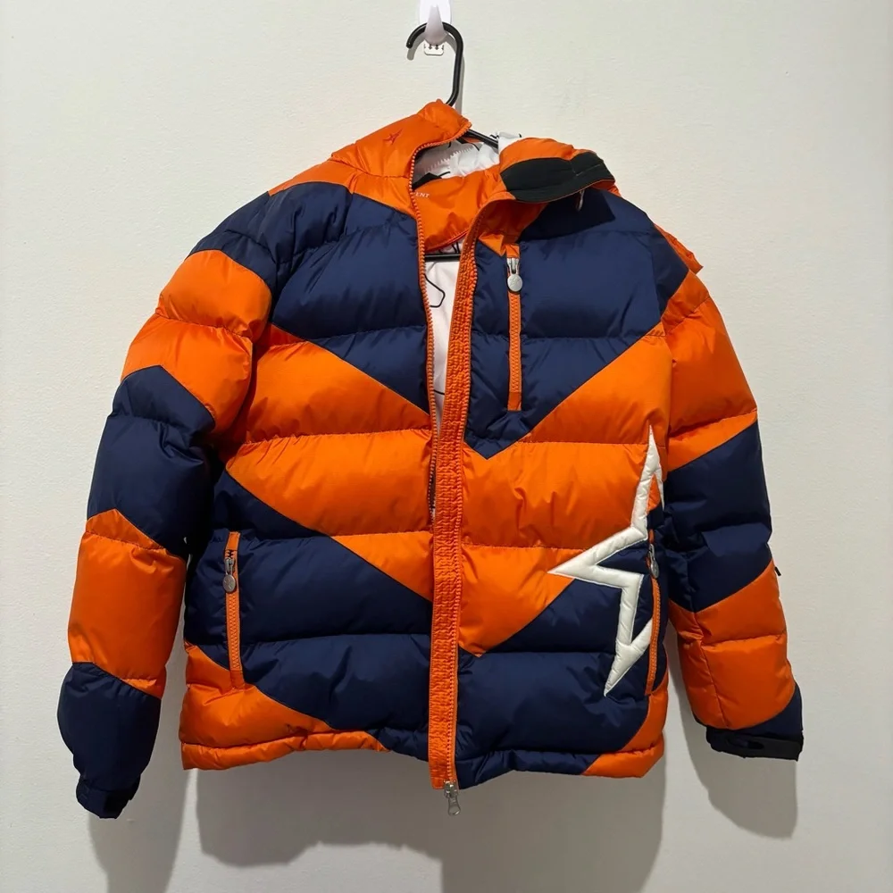 Perfect Moment orange and blue puffer Size Youth 14