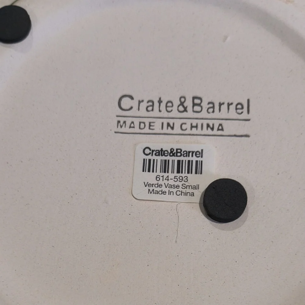 Crate&Barrel embossed green