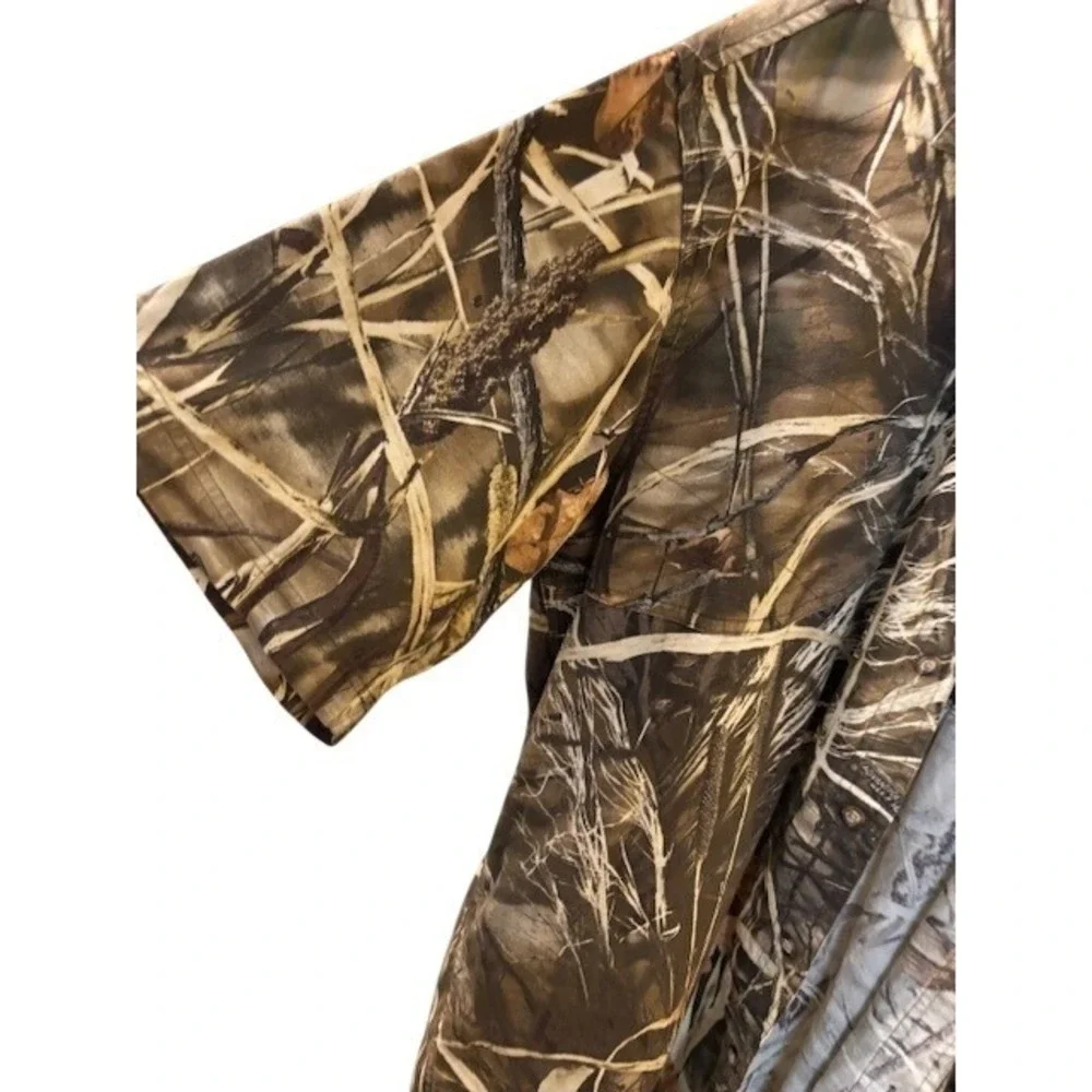 Beretta Mens XL Advantage MAX-4 HD Camo Short Sleeve Vented Hunting Shirt Cotton