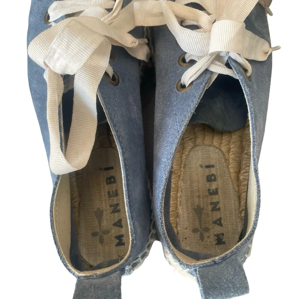 Manebi Handmade Espadrille Sneakers Size 7