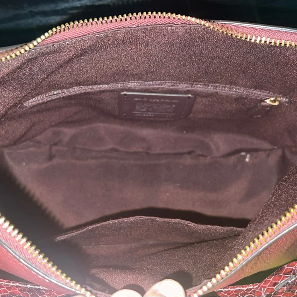 Coach chic maroon